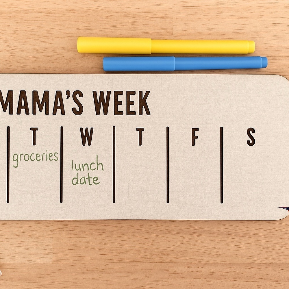 Weekly Planner Board with Markers